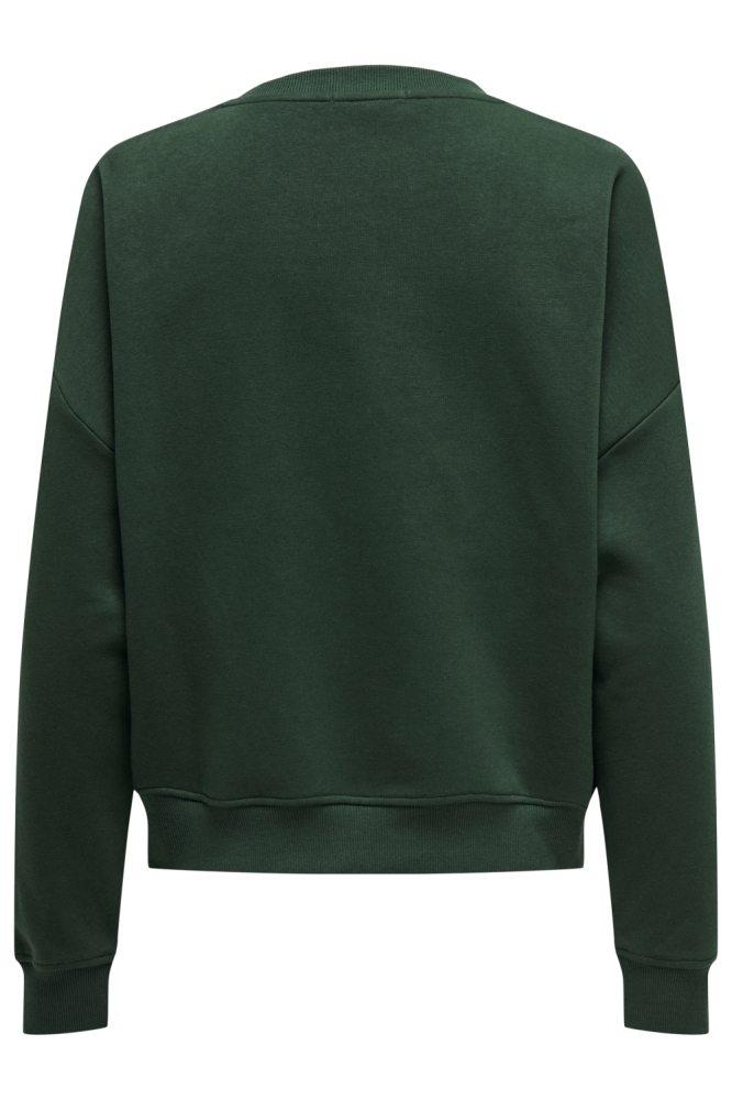 Only groene dames sweater | Achteraanzicht