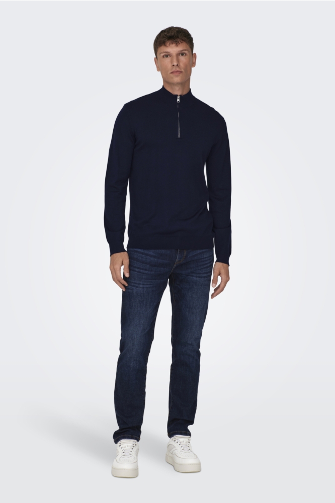 Only & Sons blauwe heren trui | Model