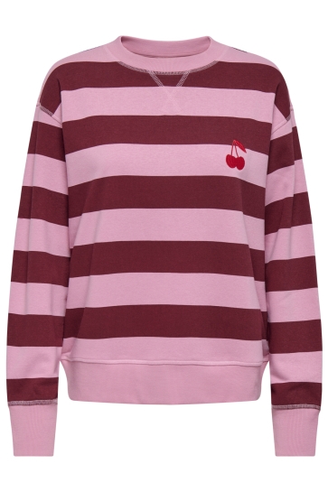 Jacqueline de Yong Trui JDYBETINA L/S EMBROIDERY SWEAT JRS 15362882 CASHMERE ROSE/CASHMERE ROSE