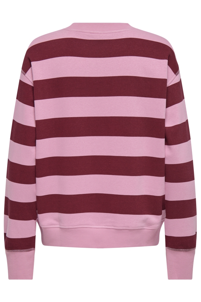 Jacqueline de Yong roze dames sweater | Achteraanzicht