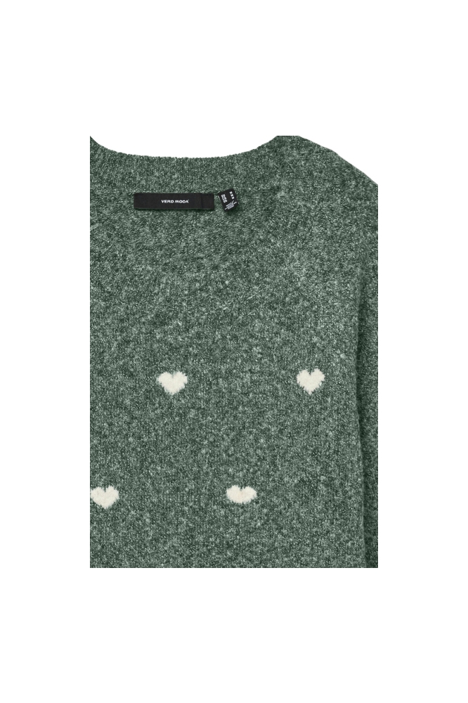 Vero Moda groene dames trui | Close up