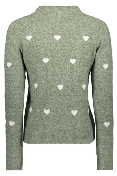 Vero Moda groene dames trui | Achteraanzicht