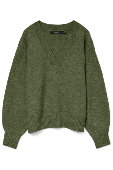 Vero Moda Trui VMBOOM LS V-NECK PULLOVER NOOS 10331761 Cypress/MELANGE