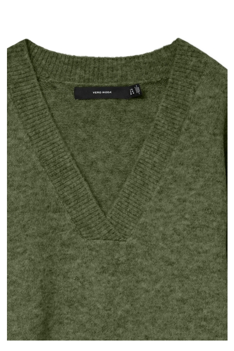 Vero Moda groene dames trui | Close up