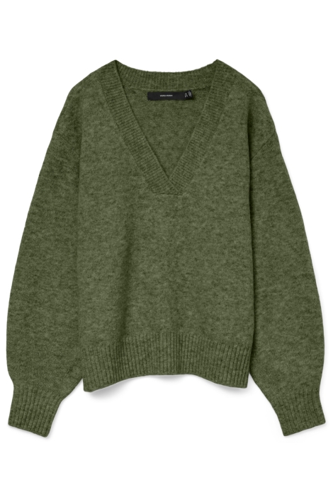 Vero Moda groene dames trui | Vooraanzicht