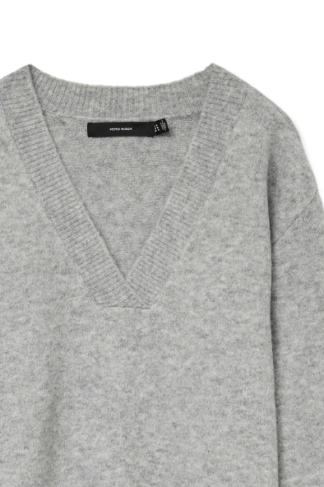 Vero Moda grijze dames trui | Close up
