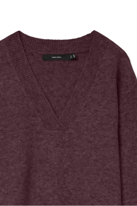 Vero Moda bordeaux dames trui | Close up