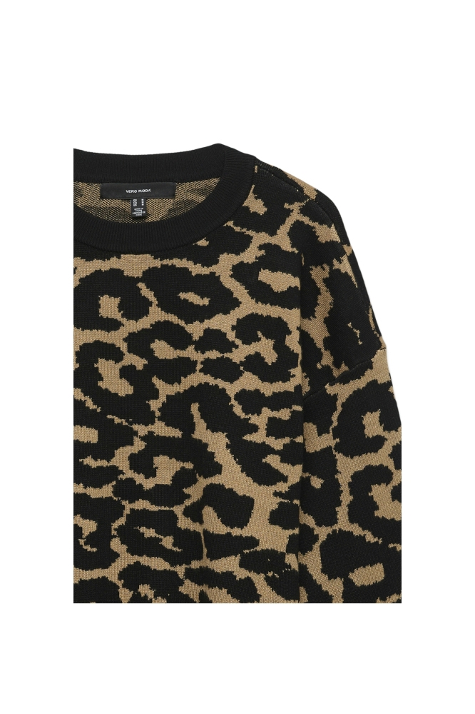 Vero Moda camel dames trui | Close up