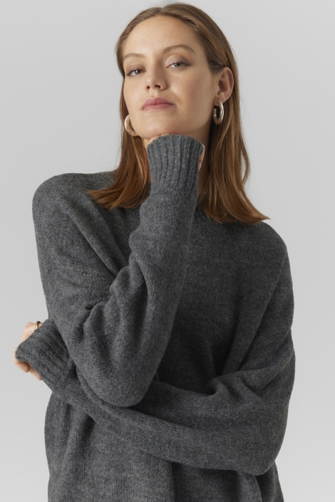 Vero Moda grijze dames trui | Close up