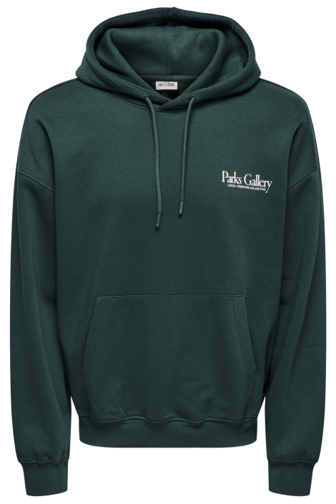 Only & Sons groene heren sweater | Vooraanzicht