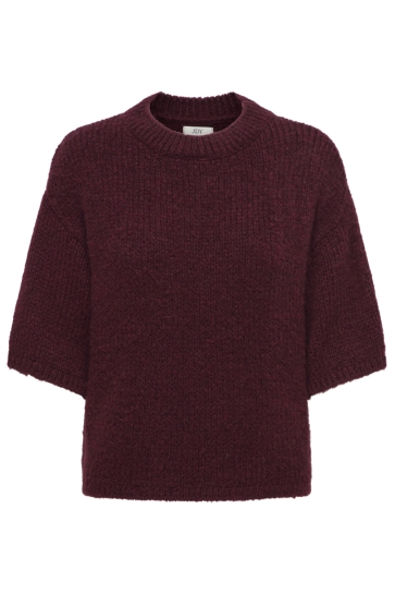 Jacqueline de Yong Trui JDYLINEA S/S PULLOVER O-NECK KNT NO 15367237 TAWNY PORT