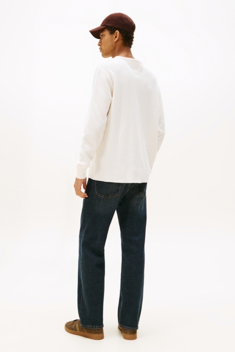 Tommy Jeans witte heren t-shirt | Model