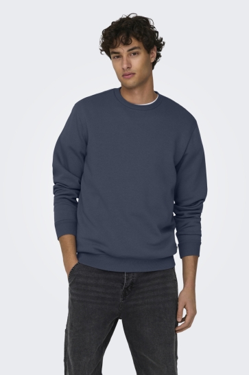 Only & Sons Trui ONSCERES CREW NECK NOOS 22018683 BLUE NIGHTS