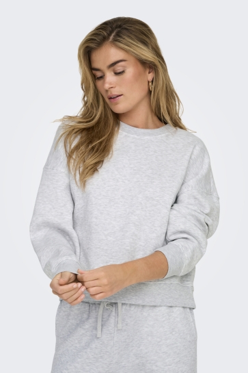 Only Trui ONLBEST LIFE L/S CREW NECK SWT NOOS 15338727 LIGHT GREY MELANGE