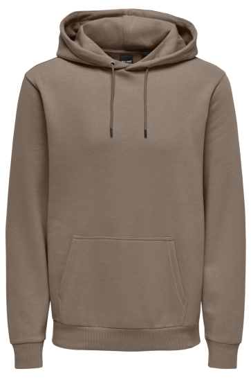Only & Sons Trui ONSCERES HOODIE SWEAT NOOS 22018685 Desert Taupe
