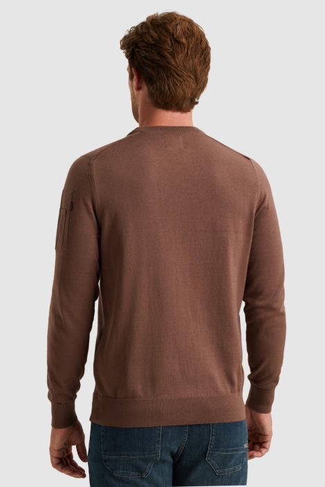 PME legend bordeaux heren trui | Model achteraanzicht
