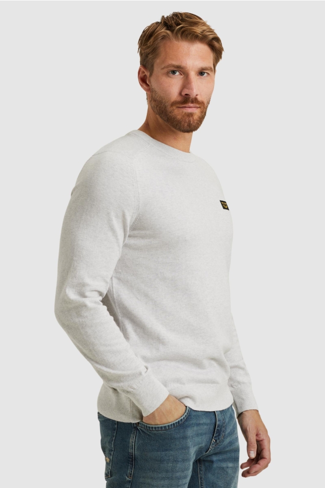 PME legend grijze heren trui | Model vooraanzicht
