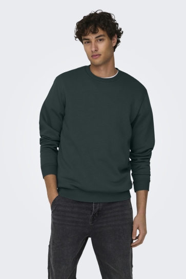 Only & Sons Trui ONSCERES CREW NECK NOOS 22018683 DARKEST SPRUCE