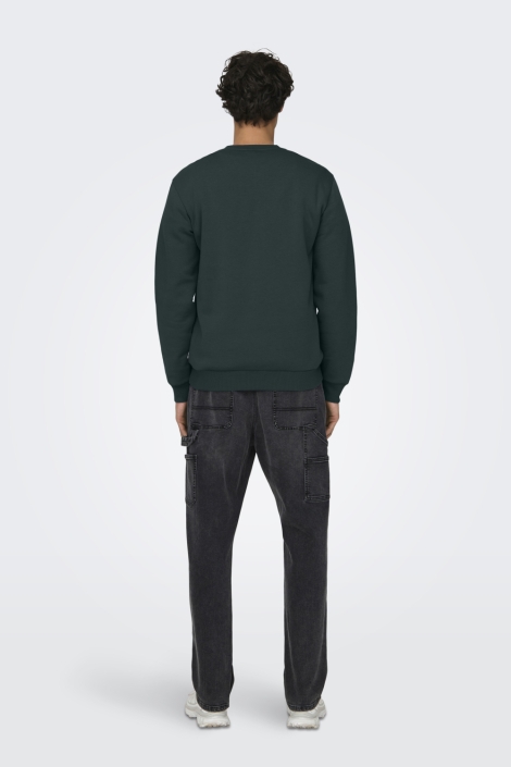 Only & Sons groene heren sweater | Model