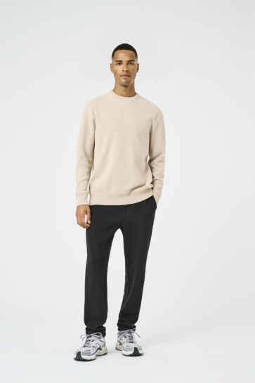 Only & Sons ONSMORGAN 12 STRUCTURE CREW KNIT NO 22033297 SILVER LINNING/ CLOUD DANCER