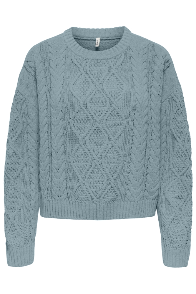 Only blauwe dames trui | Vooraanzicht