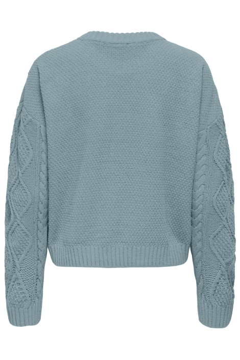 Only blauwe dames trui | Achteraanzicht