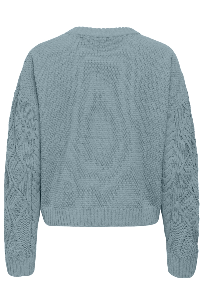 Only blauwe dames trui | Achteraanzicht