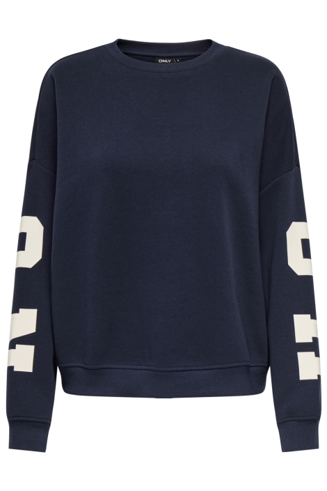 Only blauwe dames sweater | Vooraanzicht