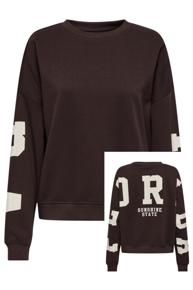 Only bordeaux dames sweater |