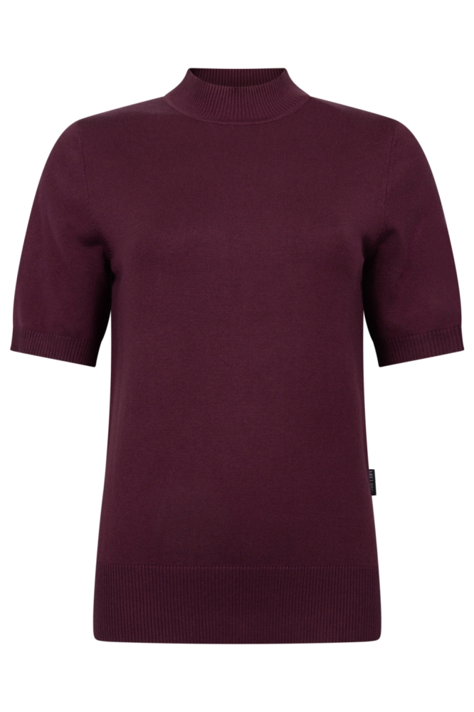 Zoso bordeaux dames t-shirt | Vooraanzicht