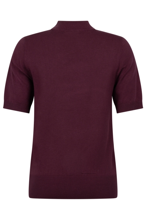 Zoso bordeaux dames t-shirt | Achteraanzicht