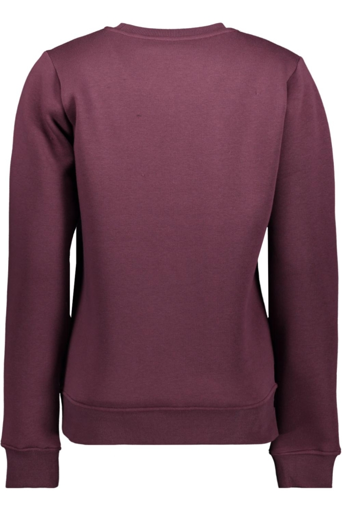Zoso bordeaux dames sweater | Achteraanzicht