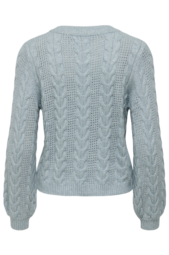 Only blauwe dames trui | Achteraanzicht