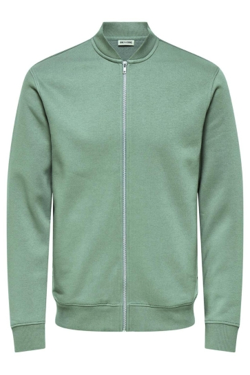 Only & Sons Vest ONSCERES REG ZIP BOMBER JCK NOOS 22034247 CASTOR GRAY
