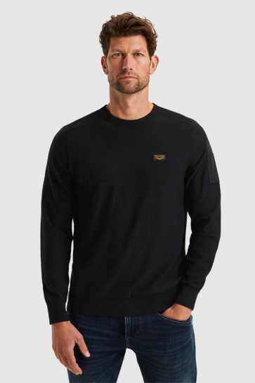 PME legend Trui AMERICAN CLASSIC TRUI PKW0000332 999 BLACK