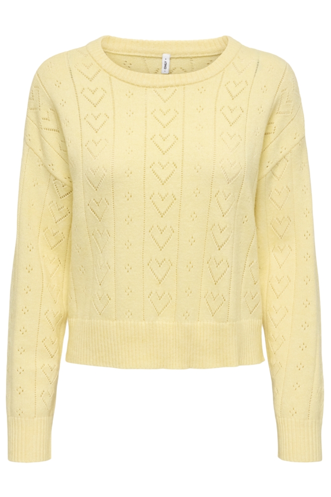 Only gele dames trui | Vooraanzicht
