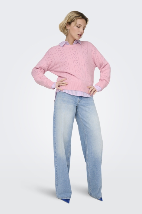 Only roze dames trui | Model