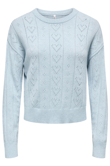 Only blauwe dames trui | Vooraanzicht