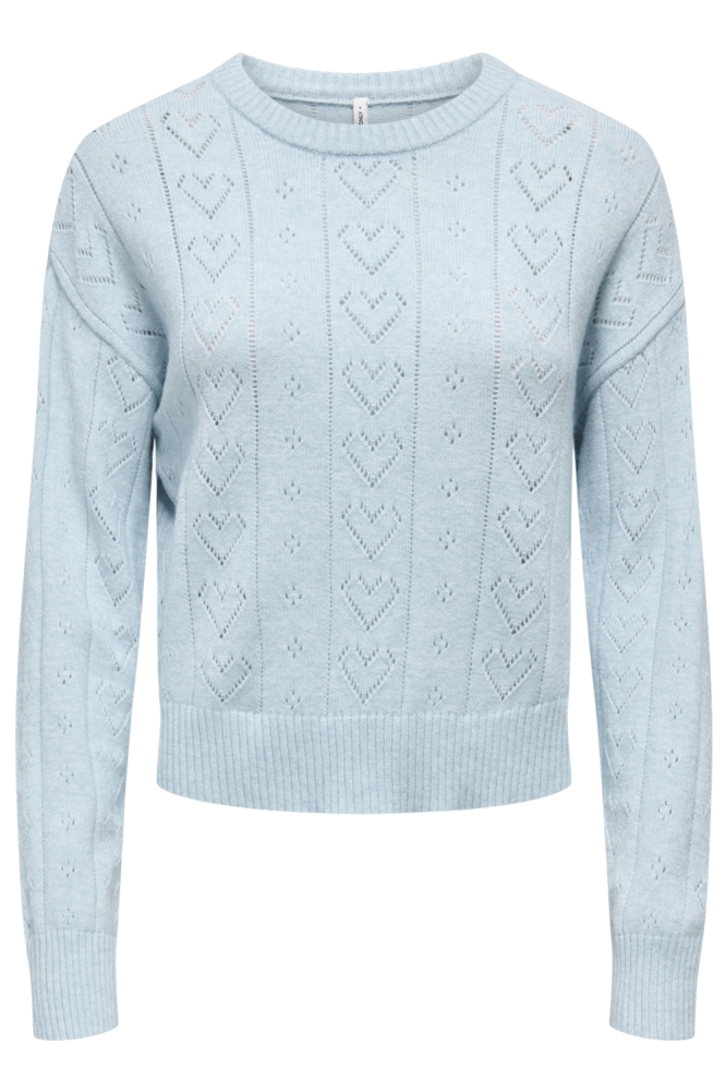 Only blauwe dames trui | Vooraanzicht