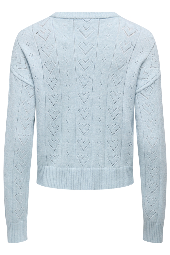 Only blauwe dames trui | Achteraanzicht