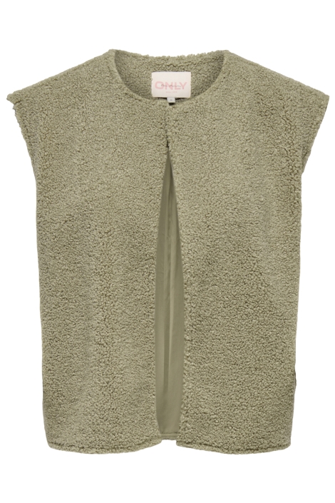 Only groene dames gilet | Vooraanzicht