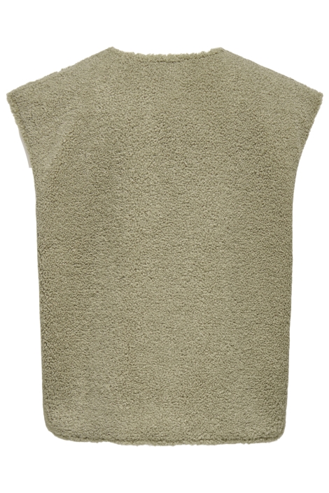 Only groene dames gilet | Achteraanzicht