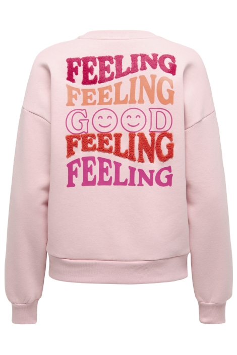 Only roze dames sweater | Achteraanzicht