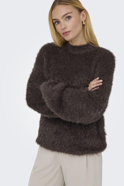 Only bruine dames trui | Model