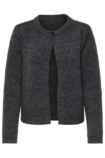 Only Vest ONLALTOS LIFE ONE BUTTON CARDI KNT 15346333 Dark Grey Melange