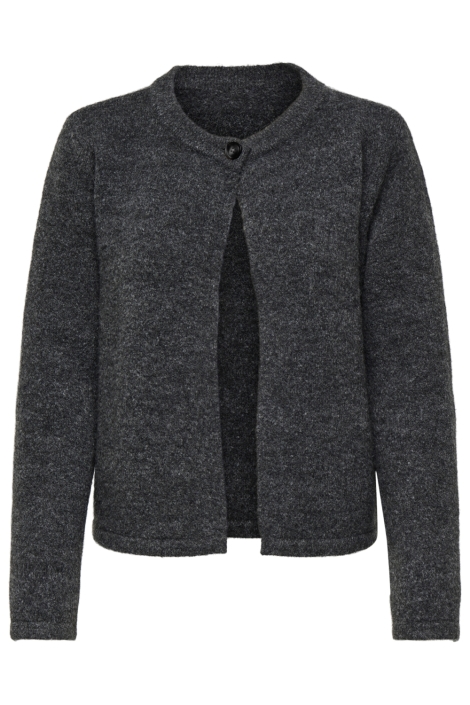 Only grijze dames vest | Vooraanzicht