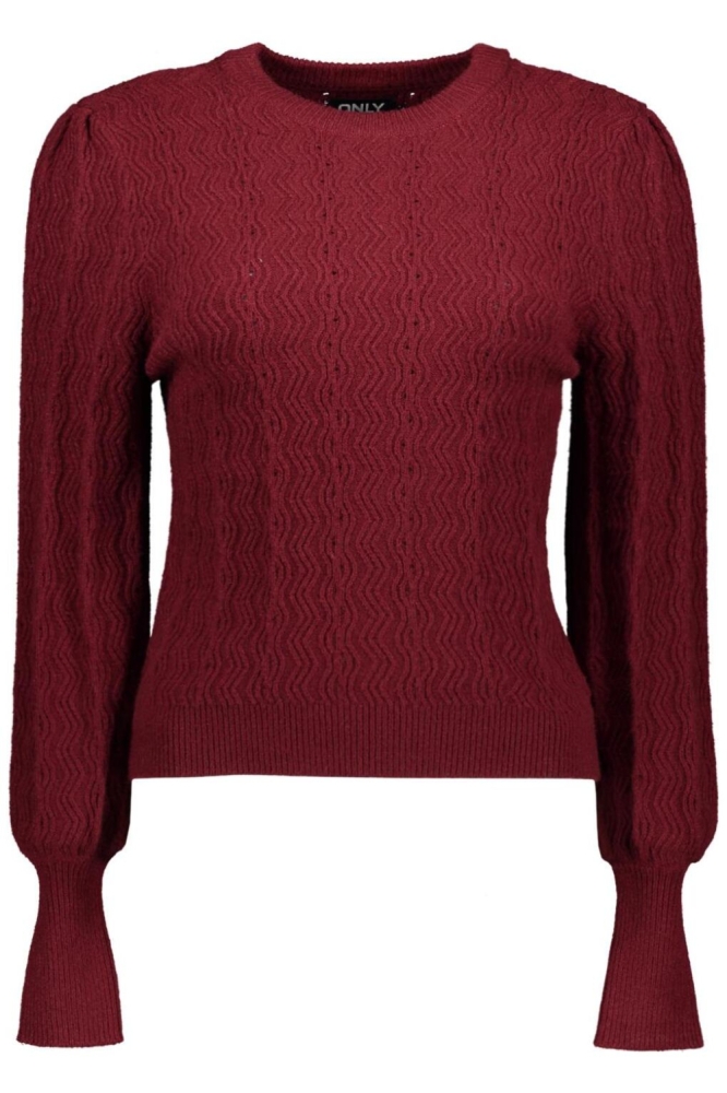 Only bordeaux dames trui | Vooraanzicht