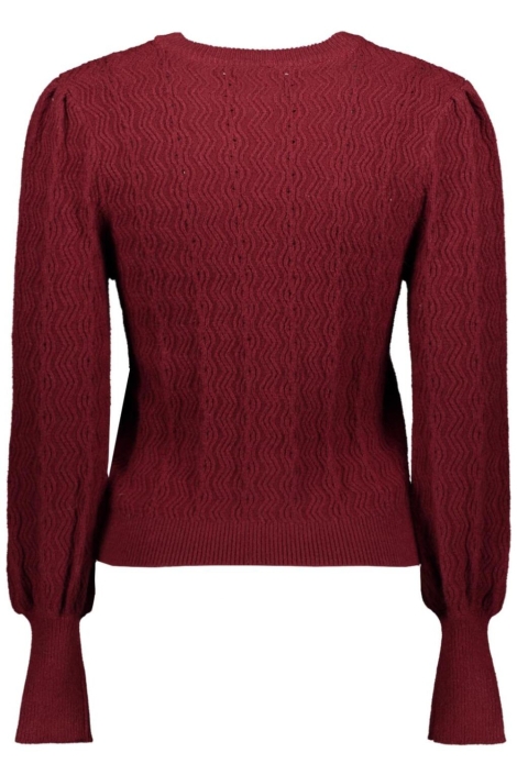 Only bordeaux dames trui | Achteraanzicht