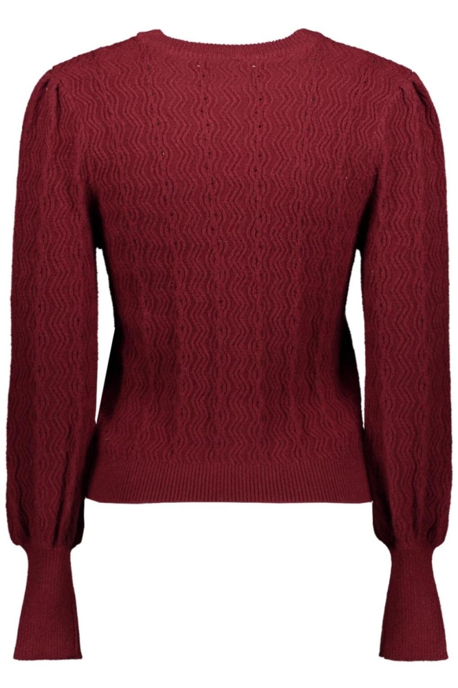 Only bordeaux dames trui | Achteraanzicht