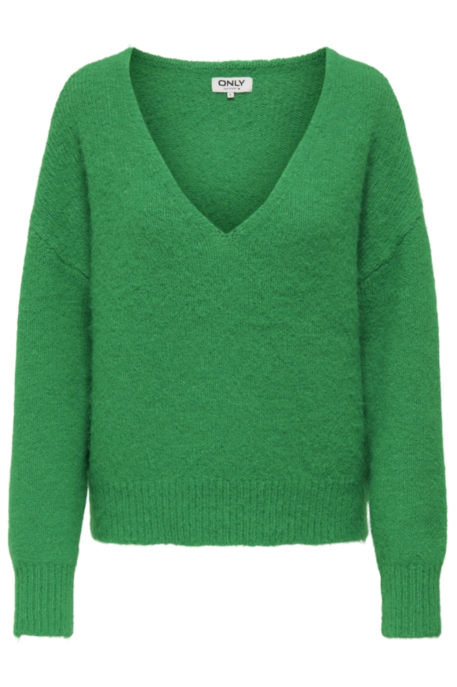 Only groene dames trui | Vooraanzicht